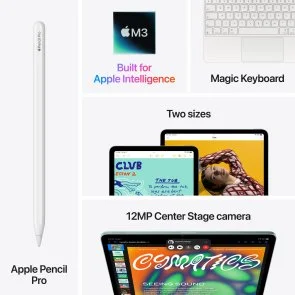 Фото: Планшет Apple iPad Air 11 M3 2025 Wi-Fi 512GB Blue (MCA94) № 9 | KTC