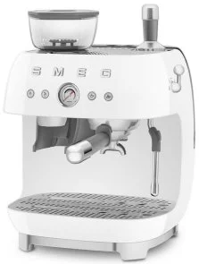 Фото: Ріжкова кавоварка Smeg Espresso coffee machine with grinder White (EGF03WHEU) № 4 | KTC