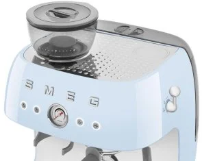 Фото: Ріжкова кавоварка Smeg Espresso coffee machine with grinder Pastel blue (EGF03PBEU) № 12 | KTC