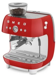 Фото: Ріжкова кавоварка Smeg Espresso coffee machine with grinder Red (EGF03RDEU) № 5 | KTC