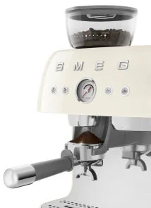 Фото: Ріжкова кавоварка Smeg Espresso coffee machine with grinder Creamy (EGF03CREU) № 11 | KTC