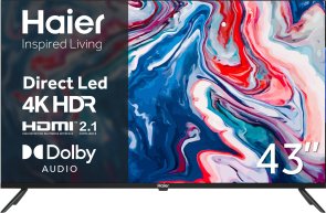Телевізор LED Haier H43K801UG (Android TV, Wi-Fi, 3840x2160)