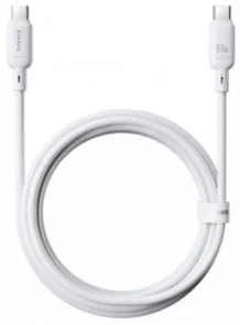 Фото: Кабель Baseus Silky Series 100W Type-C / Type-C 2m White (P10377704213-01) № 4 | KTC