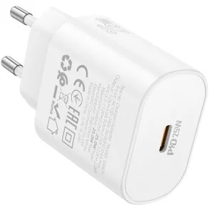 Фото: Зарядний пристрій BOROFONE BA82A Platinum 25W White (6941991112256) № 3 | KTC