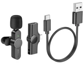 Фото: Радіосистема BOROFONE BFK12 Trophy Lavalier Wireless Digital Microphone Lightning Black (6941991106385) № 5 | KTC