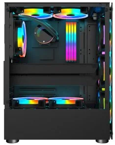 Фото: Корпус 1stPlayer V2-A-4F1 Black with window № 3 | KTC