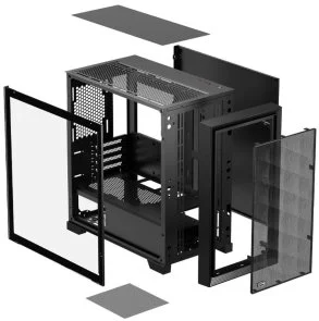 Фото: Корпус PCCooler C3D310 Black with window (C3D310-BKP0-GL) № 4 | KTC