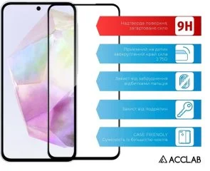 Фото: Захисне скло ACCLAB for Samsung A36 2025 - Full Glue Black (1283126608094) № 3 | KTC
