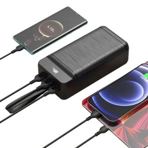 Фото: Батарея універсальна XO PR158 50000mAh 22.5W Black (PR158_Black) № 4 | KTC