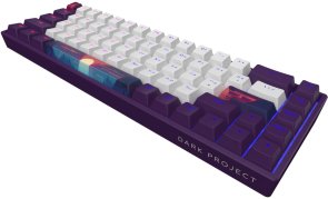 Клавіатура Dark Project 68 Sunrise PBT Mech. g3ms Sapphire ENG/UA Violet/White (DPP68_GSH_SUNR_ANSI_UA)