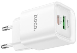 Зарядний пристрій Hoco C147A Charm QC3.0 PD 20W White (6942007630276)