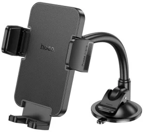Фото: Кріплення для мобільного телефону Hoco H38 Cheetah car holder windshield Black (6942007617208) № 4 | KTC