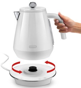 Електрочайник DeLonghi Eclettica SpecialTea White (KBY 2011 W)
