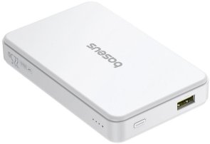 Батарея універсальна Baseus Airpow II Qi2 Magnetic 10000mAh 22.5W Moon White with Simple Series Cable (P10080000213-00)