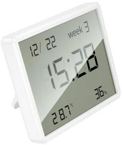 Фото: Метеостанція Hoco HX41 Indoor Electronic Clock with Hygrothermometer White (6942007647830) № 3 | KTC