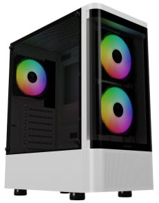 Корпус Gamdias Talos E3 CG WH White with window (4711514501209)