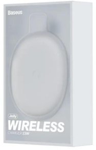 Бездротовий зарядний пристрій Baseus Jelly 15W White (WXGD-02)