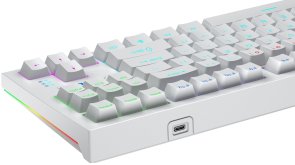 Клавіатура Aula F3032 KRGD Red ENG/UKR White (6948391204680)