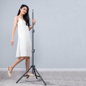 Штатив RTAKO RLD-001 1.7M Matte Carbon Steel Tripod Black (6975068278620)