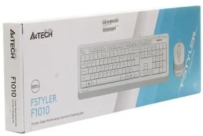 Фото: Комплект клавіатура+миша A4tech F1010 White № 6 | KTC