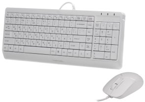  Комплект клавіатура+миша A4tech F1512 White
