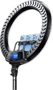 Фото: Світлодіодне селфі-кільце RTAKO AR-GTB01-18S digital display Ring Light 6942063218661 № 2 | KTC