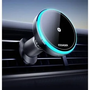 Фото: Кріплення для мобільного телефону Essager Hands Free Car Vent Car Mount Phone Holder Black (EZJCX-YS01-Z) № 5 | KTC