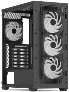 Фото: Корпус AeroCool D501A-G-BK-v2 Black with window (ACCM-DS01043.11) № 5 | KTC