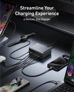 Фото: Зарядний пристрій Anker GaNPrime Charger 200W Black (A2683341) № 3 | KTC