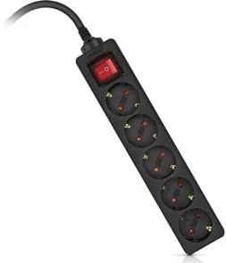 Фото: Мережевий фільтр Real-EL RS-Protect M 5/10m Black (EL122300037) № 2 | KTC