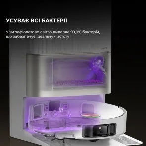 Фото: Робот-пилосос Dreame Bot X50 Ultra Complete White (RLX85CE-4-WH) № 18 | KTC