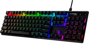 Клавіатура HyperX Alloy Origins Red RGB PBT ENG/UA USB Black (639N3AA)
