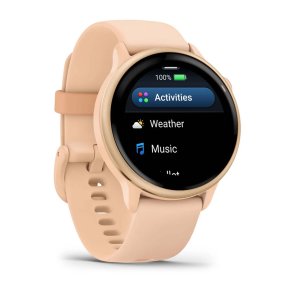 Смарт годинник Garmin vivoactive 6 Metallic Pink Dawn with Pink Dawn Band (010-02985-03)