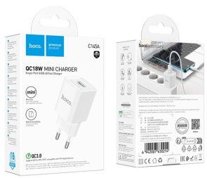 Зарядний пристрій Hoco C145A Charm 18W White (6942007630214)