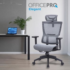 Крісло OfficePro Elegant OC660 Black/Dark Gray (OC660-B-DG-DG)