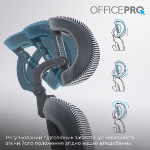 Крісло OfficePro Skyline OC680 Black/Gray (OC680-B-G-G)