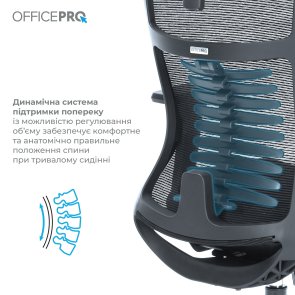 Крісло OfficePro Balance OC550-B-DG-DG Black/Dark Gray