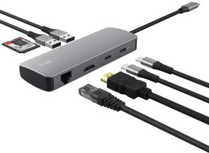 USB-хаб Trust Dalyx 8in1 Grey (25672)