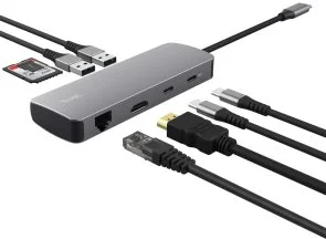 Фото: USB-хаб Trust Dalyx 8in1 Grey (25672) № 3 | KTC