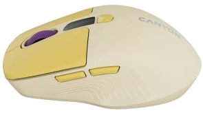 Миша Canyon MW-26 LCD Silent Dual Mode Wireless Yellow (CNS-CMSW26Y)