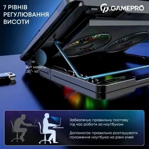 Фото: Підставка для ноутбука GamePro CP910 Black № 3 | KTC
