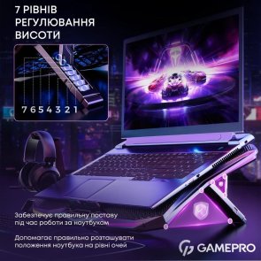 Підставка для ноутбука GamePro CP680 Black