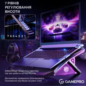 Фото: Підставка для ноутбука GamePro CP680 Black № 7 | KTC