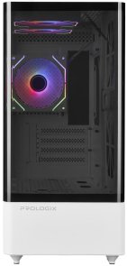 Корпус ProLogix Lumi GM-01AW Glass White with window