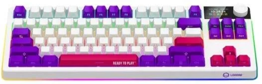 Фото: Клавіатура Lorgar KBP70TKLW Toxic Purple ENG WL/RT/USB White (LRG-KBP70TKLW-WH-US) № 2 | KTC
