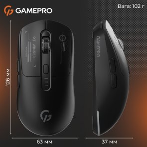 Миша GamePro Genesis Winner WL/BT/USB Black (GM079B)