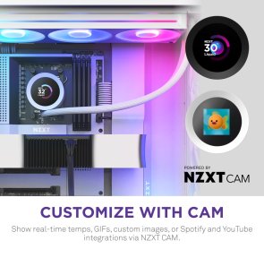 Система рідинного охолодження NZXT Kraken Plus 360 RGB White (RL-KR360-W2)