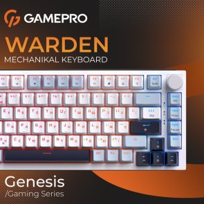Клавіатура GamePro Genesis Warden MK160BL Outemu Red Switches White