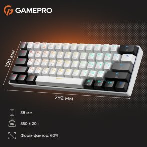 Клавіатура GamePro Genesis Infinity MK130BW Outemu Red Switches ENG/UKR White