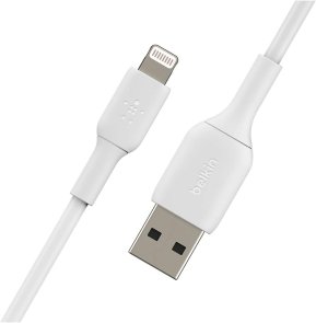 Кабель Belkin PVC 12W AM / Lightning 1m White 2 Pack (CAA001BT1MWH2PK)